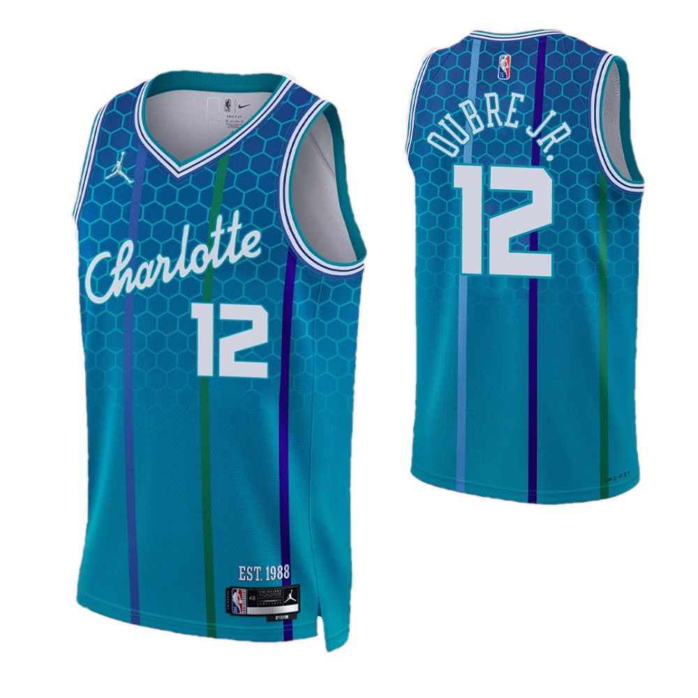Men's Charlotte Hornets Kelly Oubre #12 Blue 2021/22 Swingman NBA Jersey - City Edition-Pro Kit Vault | Brand New 26/27 Sports Jerseys